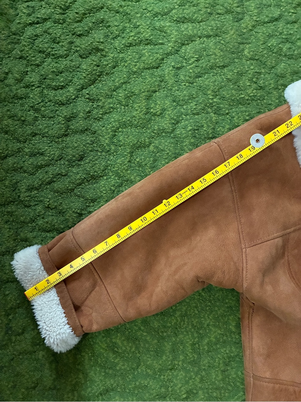 Rare! Vintage Saks Fifth Avenue Shearling Leather Coat - Picture 12 of 15